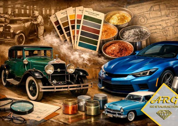 Descubre la verdadera historia de la pintura metalizada de fábrica: no fue el Plymouth 1955. Desde 1927 en Cadillacs hasta evoluciones modernas, análisis experto, consejos y mitos desmontados
