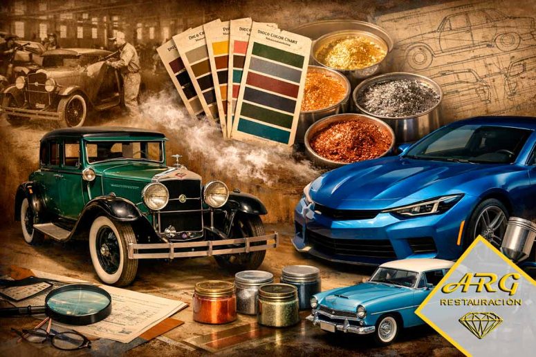 Descubre la verdadera historia de la pintura metalizada de fábrica: no fue el Plymouth 1955. Desde 1927 en Cadillacs hasta evoluciones modernas, análisis experto, consejos y mitos desmontados